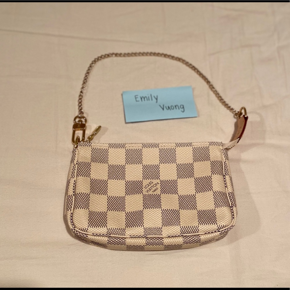 Louis Vuitton Mini Pochette in Damier Azur